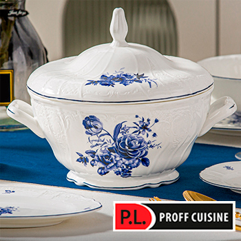 Новинка - фарфор коллекции «Blue Flower» от  бренда «P.L. Proff Cuisine»