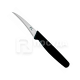 Нож для овощей 8см изогнутый черная ручка «Pro-Line» P.L.Proff Cuisine