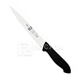 Нож филейный 18см для рыбы черная ручка «HORECA PRIME» ICEL