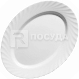 Блюдо овальное 35x24см h2.6см, цв.белый «Trianon» Arcoroc (кр6) стеклокерамика