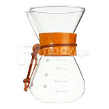 Чайник кофейный 0,40л стекло с фильтром нерж. «Barbossa» P.L.Proff Cuisine (кр1)