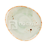 Тарелка мелкая 22,5х19,5см «Organica Green» P.L.Proff Cuisine (кр6) фарфор