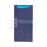 Конверт-салфетка 11,2х22,5 см, для столовых приборов, цв.синий, Garcia de Pou