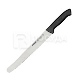 Нож хлебный 22,5см черная ручка «Ecco» Pirge