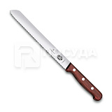Нож хлебный 21см деревянная ручка «Rosewood» Victorinox