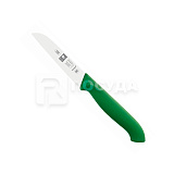 Нож для овощей 10см зеленая ручка «HORECA PRIME» ICEL