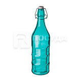 Бутылка 1,0л с крышкой, цв.голубой «EcoLine» P.L.Proff Cuisine (d9см h31,4см кр1) стекло