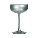 Шампанское-блюдце 230мл, цв. серебристый «Elements» Stolzle (d9,5см h14,7см кр6) хр.стекло Silver