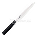 Нож Янагиба 24см черная ручка «TOKYO» ICEL