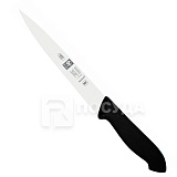 Нож филейный 20см для рыбы черная ручка «HORECA PRIME» ICEL