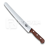 Нож кондитерский 26см волнистое лезвие деревянная ручка «Rosewood» Victorinox