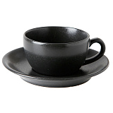 Чашка 340мл, цв.черный «Seasons Black» Porland (кр24) фарфор