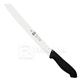 Нож хлебный 25см черная ручка «HORECA PRIME» ICEL
