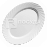 Блюдо овальное 29x21.4см h2.2см, цв.белый «Trianon» Arcoroc (кр4) стеклокерамика