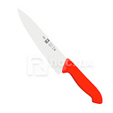 Нож поварской 20см узкое лезвие красная ручка «HORECA PRIME» ICEL