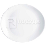 Блюдо овальное для стейка 30x26см h3см, цв.белый «Evolution» Arcoroc (кр6) стеклокерамика Specialtie