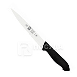 Нож филейный 16см для рыбы черная ручка «HORECA PRIME» ICEL