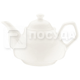 Чайник 850мл, цв.белый «White Classic» Bonna (кр6) фарфор Rita