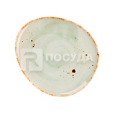 Тарелка мелкая 19x17см «Organica Green» P.L.Proff Cuisine (кр6) фарфор