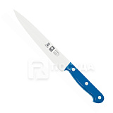 Нож L=20 см, для нарезки с синей рукояткой, «TECHNIK», ICEL