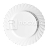 Тарелка мелкая d24.5см, цв.белый «Trianon» Arcoroc (кр6) стеклокерамика