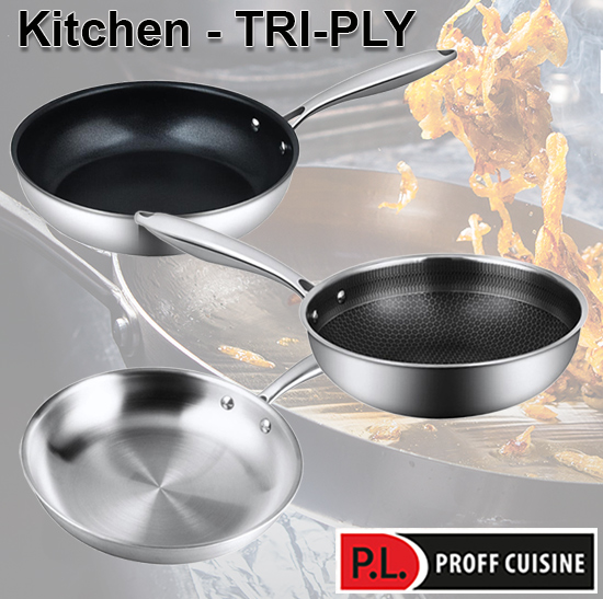 Новый стандарт в сфере HoReCa – сковороды «Kitchen» по технологии «TRI-PLY» от бренда «P.L.Proff Cuisine»