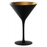 Бокал для коктейля 240 мл, черно-золотой «Olympic», Stolzle