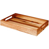Поднос 38x24 см, H=4,8 см, деревянный «Ящик», «Buffet Wood», Churchill