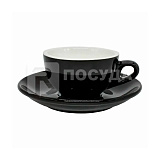 Пара кофейная 70мл, цв.черный «Barista» P.L.Proff Cuisine (d7см h4см кр6) фарфор