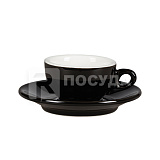 Пара кофейная 70мл, цв.черный «Barista» P.L.Proff Cuisine (кр6) фарфор
