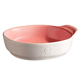 Форма 500 мл, D=16 см, H=4,3 см, для запекания с ручкой, розовая Tapas, «Platters», Emile Henry