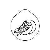 Крышка 7,6x7 см, H=3,2 см, нерж, с рисунком «Апельсин», «ACCESSOIRES», Frilich