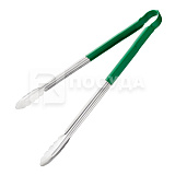 Щипцы L=30 см, нерж, для гриля, с зеленой силиконовой ручкой, P.L.Proff Cuisine