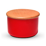Емкость 500 мл, D=13 см, H=8 см, для хранения с крышкой, красная, «Natural Chic», Emile Henry