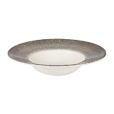 _Тарелка глубокая d24см 284мл, цв. Raku Quartz Black «Studio Prints» Churchill (кр12) фарфор