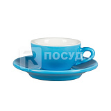 Пара кофейная 70мл, цв.синий «Barista» P.L.Proff Cuisine (кр6) фарфор