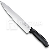 Нож L=22 см, разделочный, в блистере, цв.черный, Victorinox