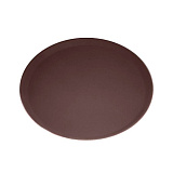 Поднос D=35,5 см, прорез., круглый, коричневый «Jiwins», MACO