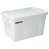 Контейнер 75,5 л, с крышкой и ручками прямоугольный, цв.белый, «BRUTE», Rubbermaid