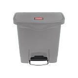 Контейнер 15 л, с фронтальной педалью Step-On, цв.серый, «Slim Jim», Rubbermaid