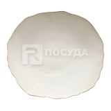 Тарелка мелкая без полей 26x23,5см h3,5см «Plume Perle» Jars (кр6) керамика