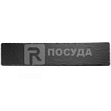 Блюдо 47x10 см, H=0,5 см, для подачи прямоугольное, черное, APS