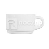 Чашка чайная 280мл d9.2см h6см, цв.белый «Empilable» Arcoroc (кр6) стеклокерамика