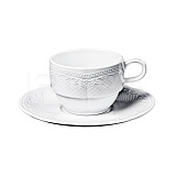 Пара кофейная 100мл d7,2см h5,5см штабелир.«Aristocrat White NOBLE» P.L.Proff Cuisine (кр6) фарфор