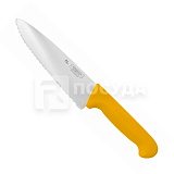 Нож L=20 см, с желтой рукояткой и волнистым лезвием, «Pro-Line», P.L.Proff Cuisine