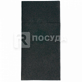 Конверт-салфетка 40х40 см, для столовых приборов, цв.черный, «AIRLAID», Garcia de Pou