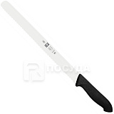 Нож L=36 см, для нарезки с черной рукояткой и волнистой кромкой, «HORECA PRIME», ICEL