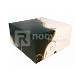 Коробка 24х24 см, Н=12 см, для торта, белая, Garcia de Pou