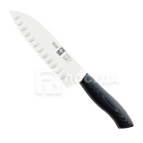 Нож L=18 см, Santoku с бороздками, «DOURO GOURMET», ICEL