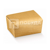 Коробка 12,5х8 см, Н=5,5 см, для кондитерских изделий на 375 г, золотая, Garcia de Pou